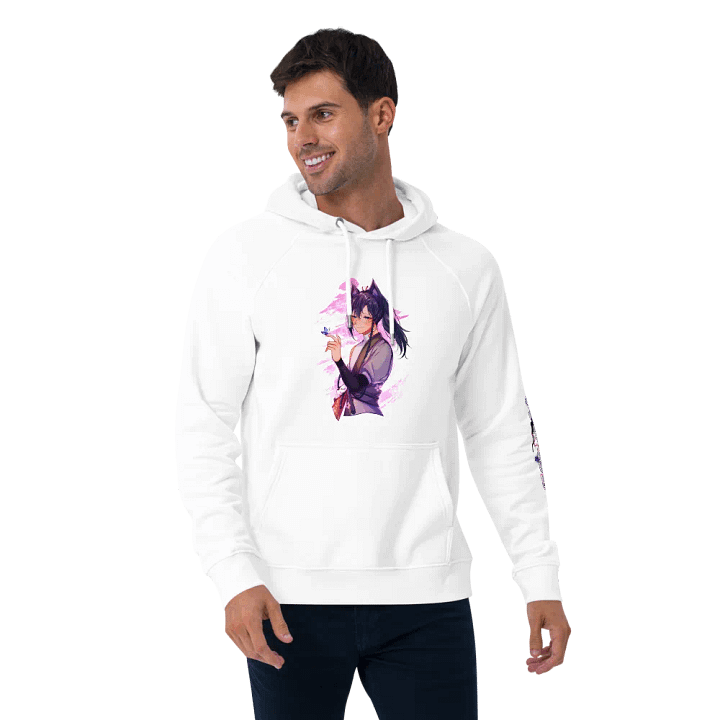 Unisex Eco Raglan Hoodie - Standard | Light Mode product image (2)