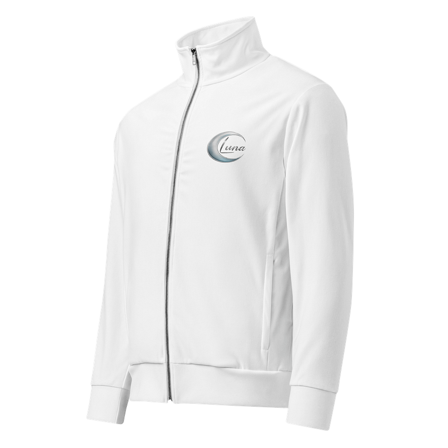Luna Unisex All-Over Print Recycled Track Jacket - White, Sustainable, Warm product image (1)