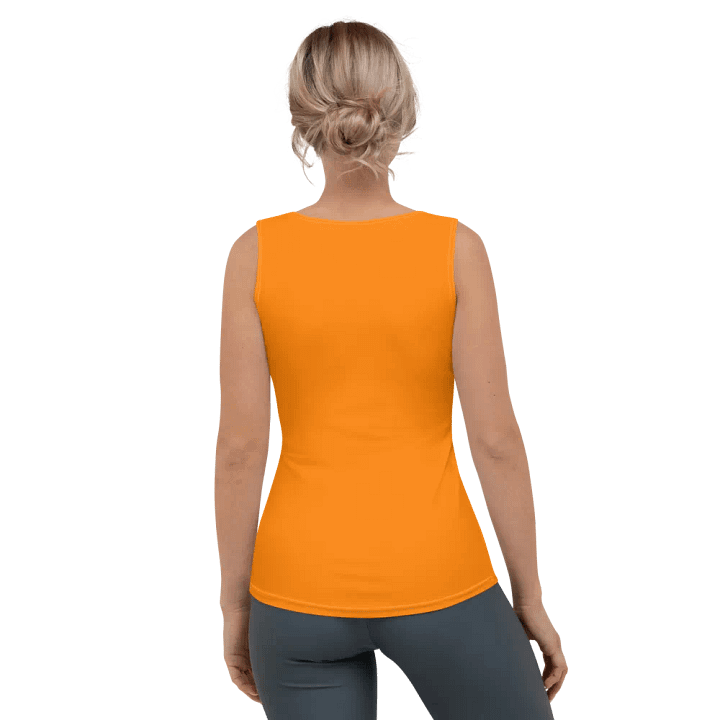 Plain Color Orange Tank Top product image (2)