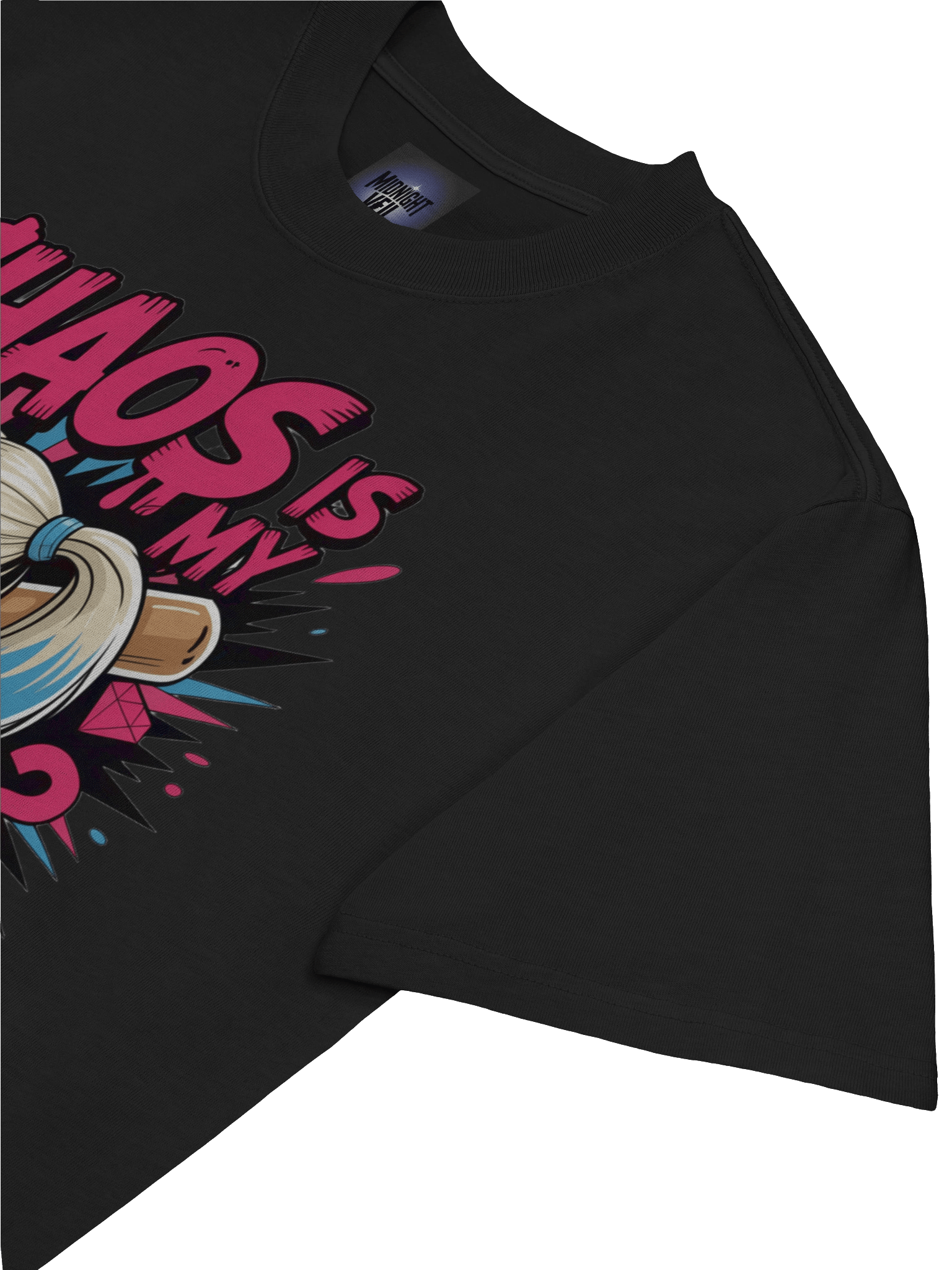 Brand of Bedlam: Harley Quinn Chaos is My Brand Oversized Faded T-Shirt product image (7)
