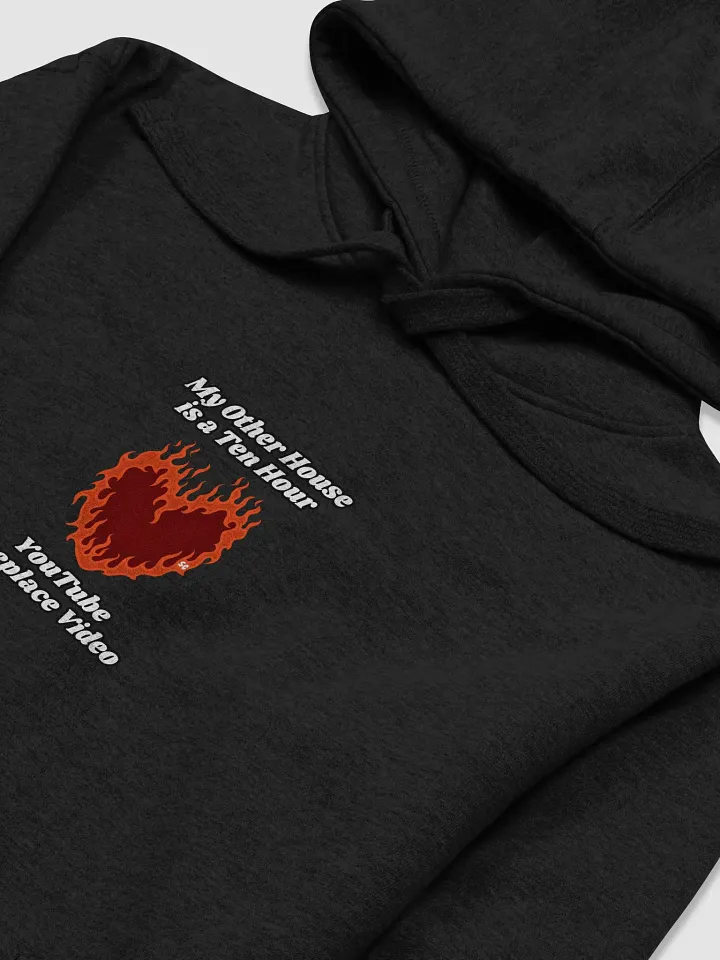 Flaming Heart - My Other House is a Ten Hour YouTube Fireplace Video | Hoodie product image (2)
