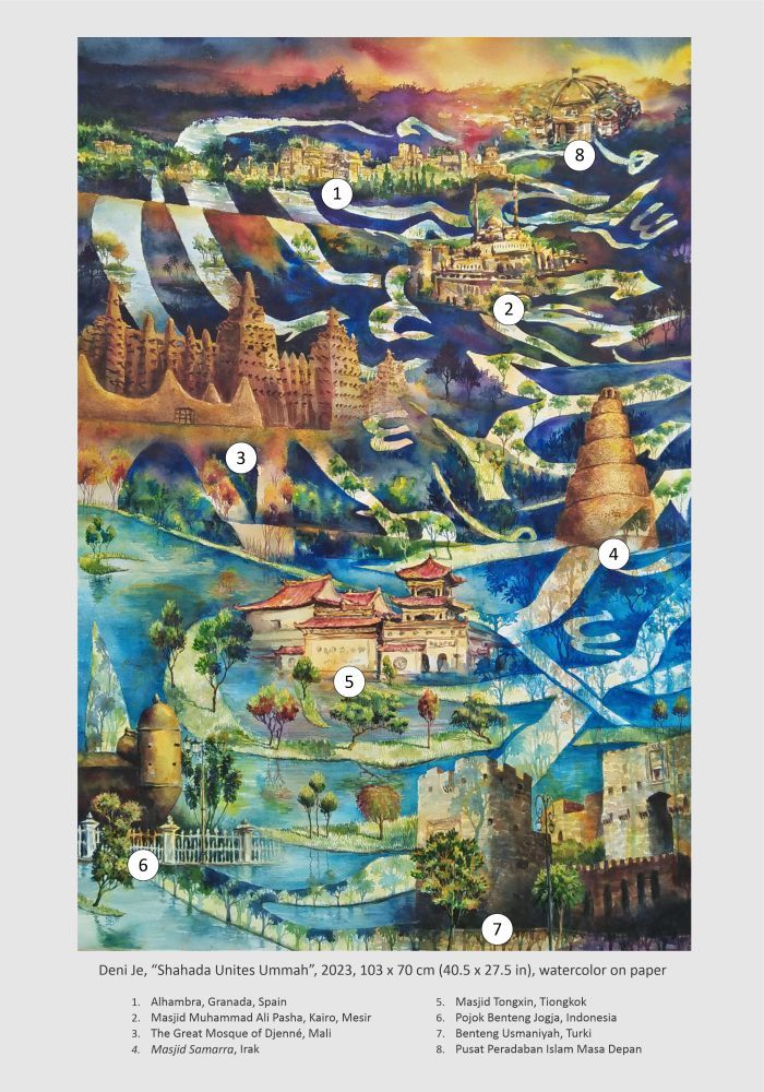 "Shahada Unites Ummah" Painting by Deni Je product image (5)