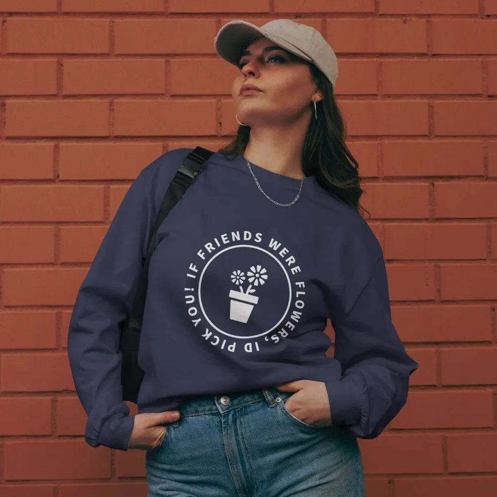 Unisex Premium Heavyweight Long Sleeve If Friends Were Flowers product image (8)
