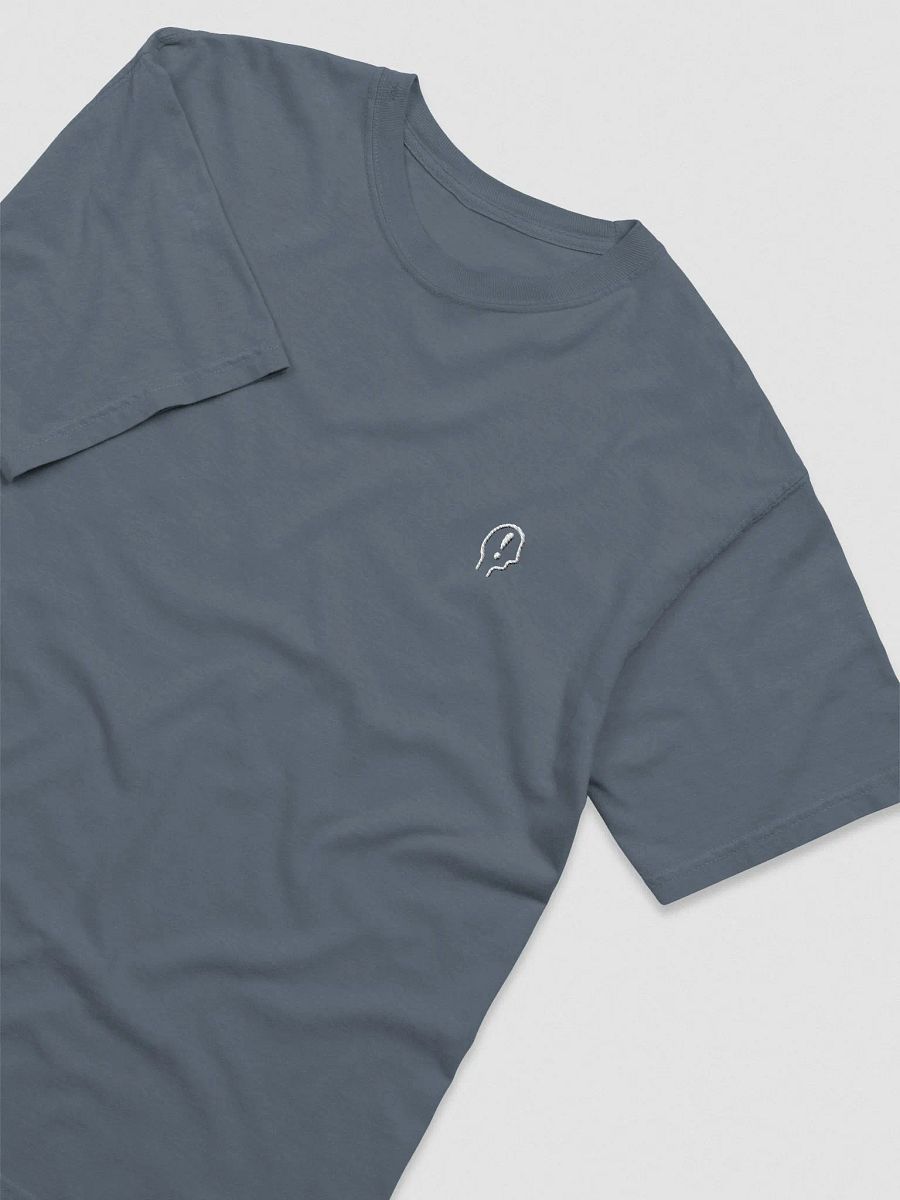 EXCLAIMING MENTALLY (L.C., white) embroidered garment dyed tee product image (11)