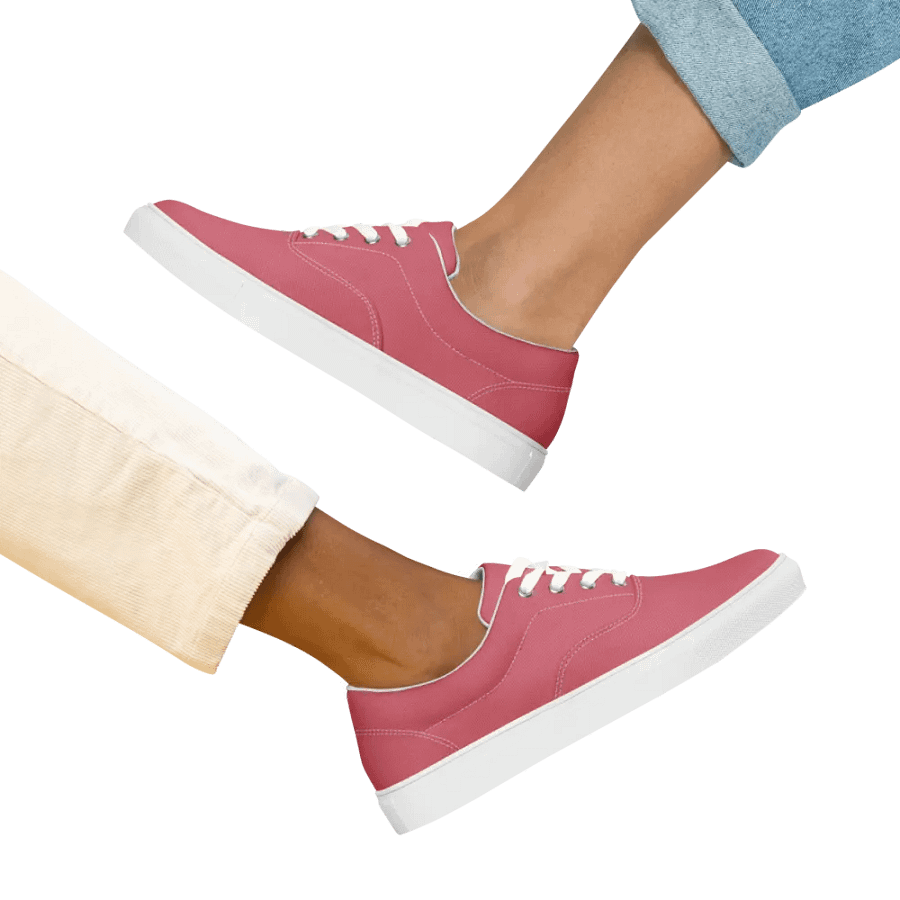 Muse Coquette Lace-Up Canvas Shoes (Sweet tea) product image (12)