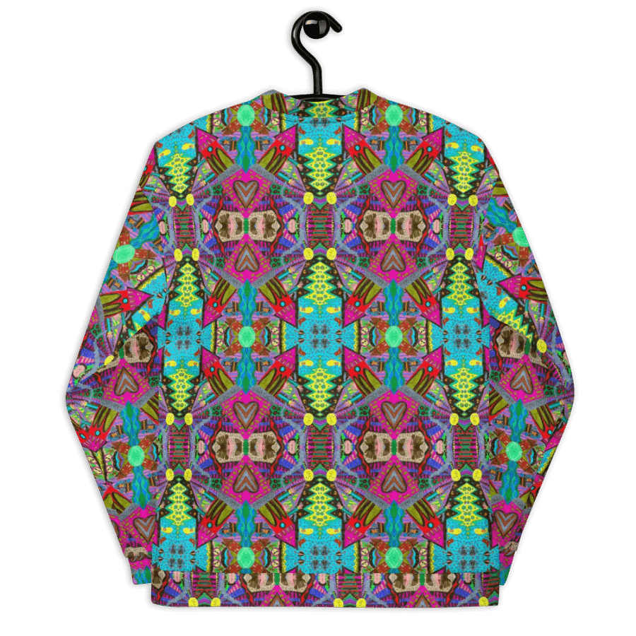 Abstract Tower Moment Unisex Bomber Jacket product image (10)