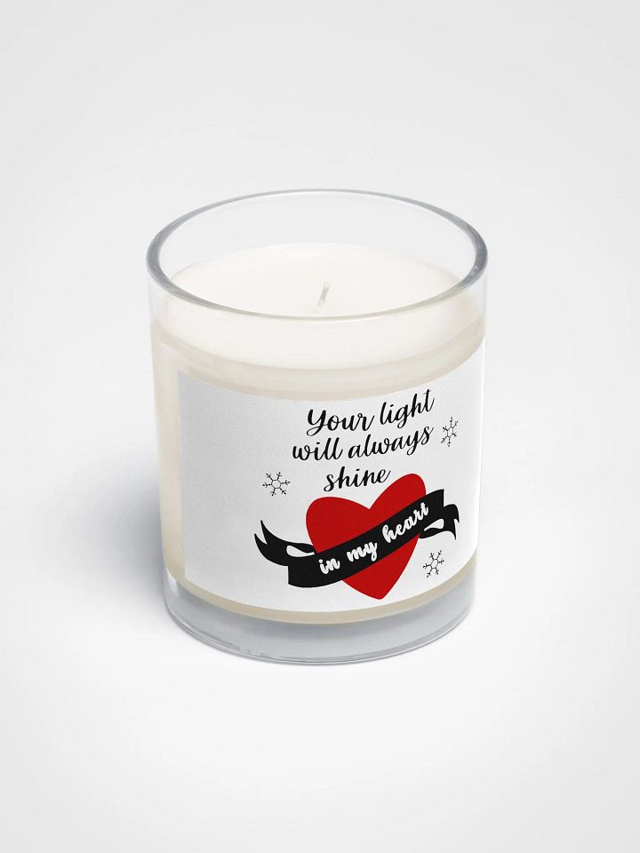 Your light will always shine in my heart Heartfelt Serenity Soy Candle product image (2)