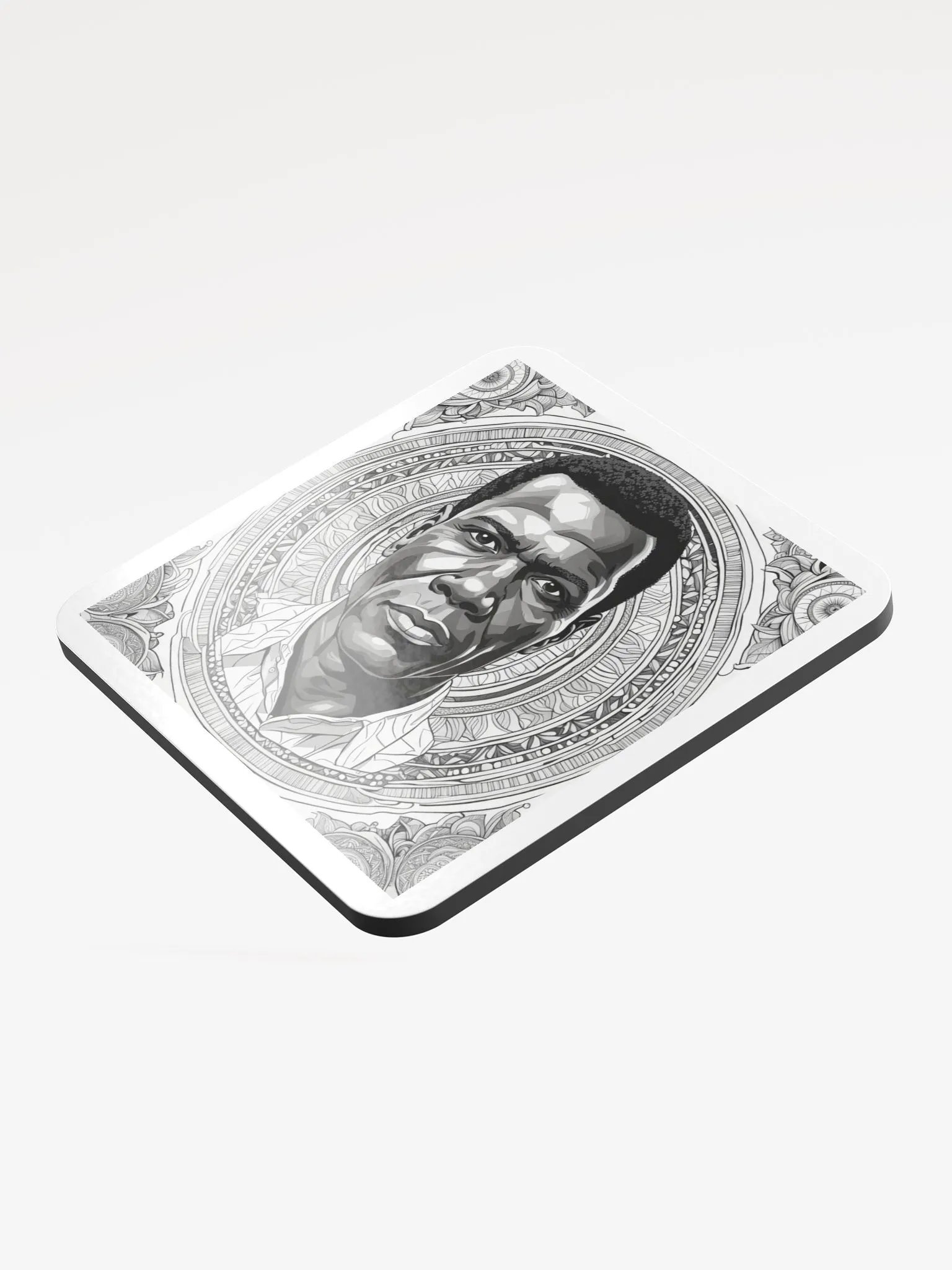 Ornate Man Cork Coaster product image (3)