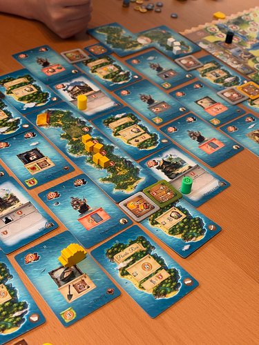 Pirates of Maracaibo @capstone_games is so my style of game. I get to run around a pint salad pretending to be a pirate upgra...