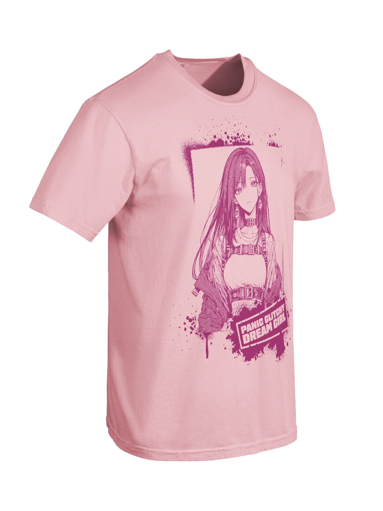 Panic Glitchy Dream Girl Magenta Grunge product image (18)