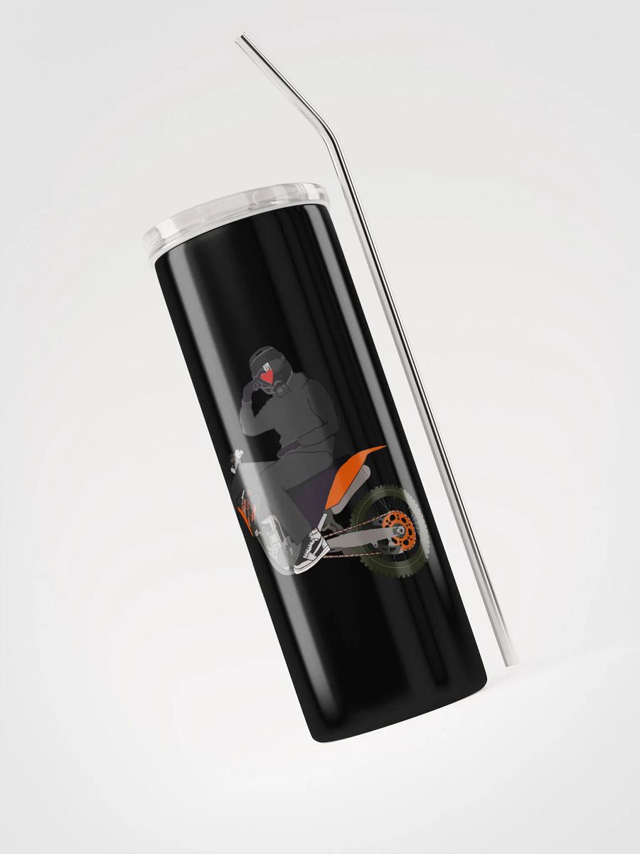 Heart-hand on Bike Stainless Steel Tumbler product image (3)