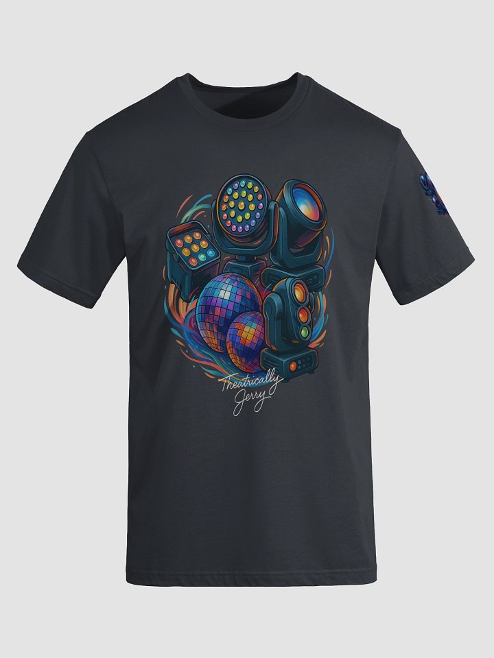 Limited Edition Theatrically Jerry Signed: "Light The Club" Disco Series DJ Light T-Shirt product image (1)