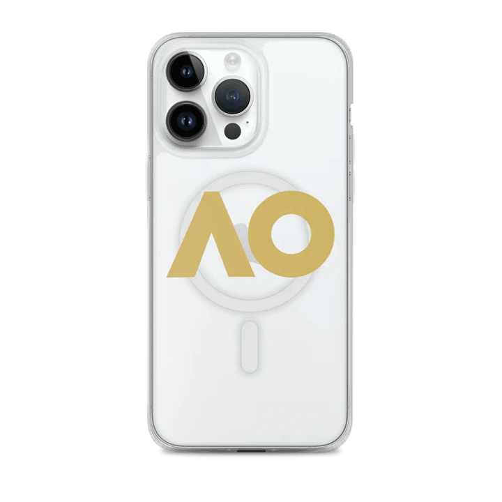 Golden AO Typography iPhone® Case product image (2)