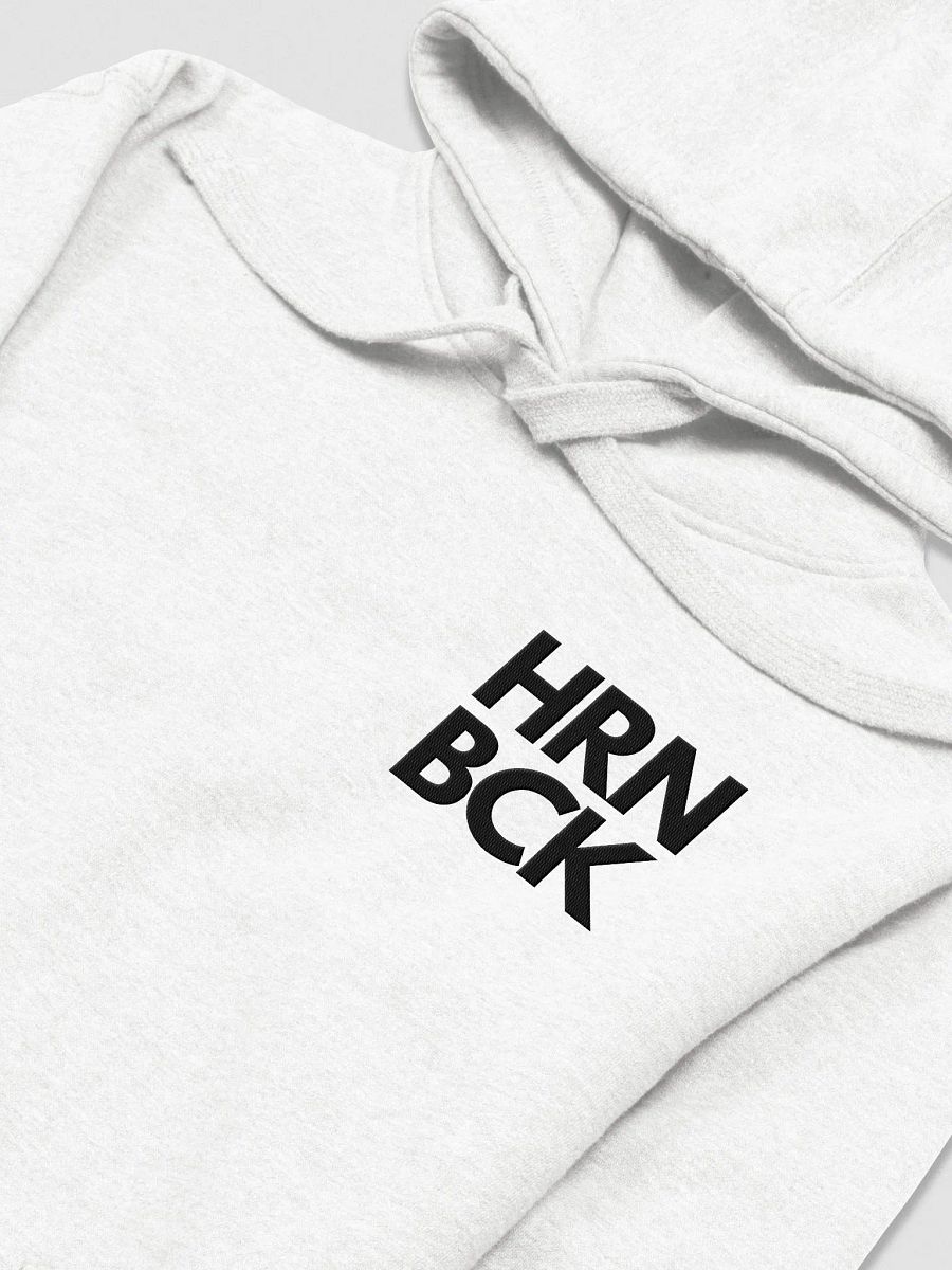 HRNBCK HOODIE – Original White Edition (gestickt) product image (3)