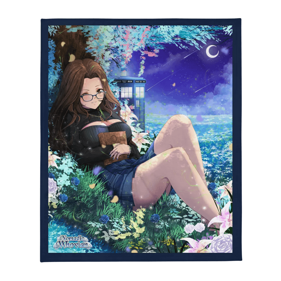 Reading Whovie 60″ × 80″ Blanket product image (1)