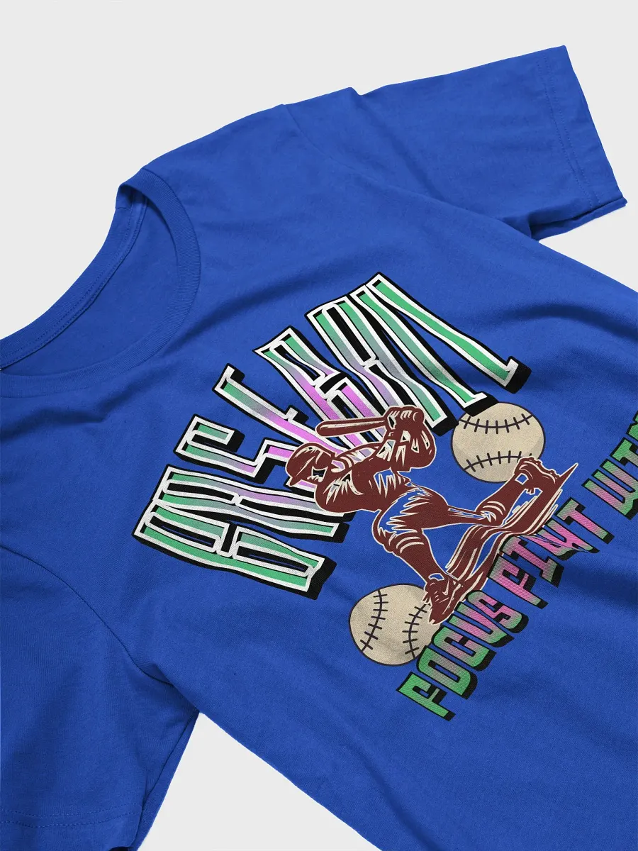 Focus Fight Win Baseball Player T-Shirt product image (29)