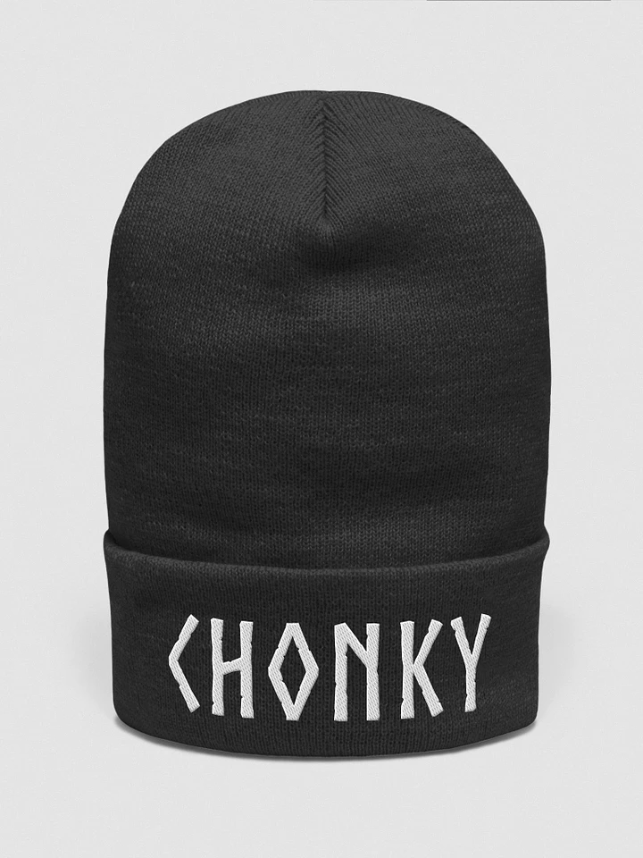 CHONKY - Beanie White Embroidery product image (1)