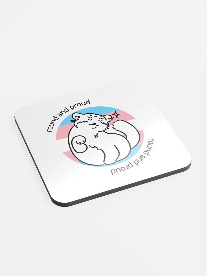 Round and Proud Manul Transgender Version - Coaster product image (2)