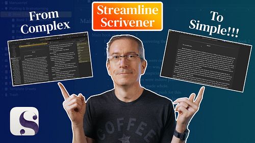 The latest addition to my growing list of Scrivener how-to's details how to streamline the interface so you can focus on what...