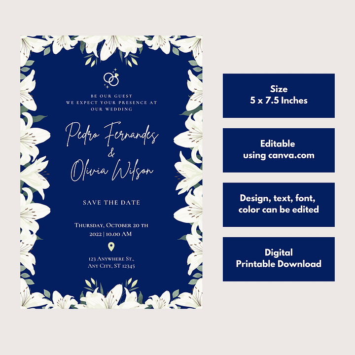 Beautiful Wedding Card - Dizynai (DW-01) product image (2)