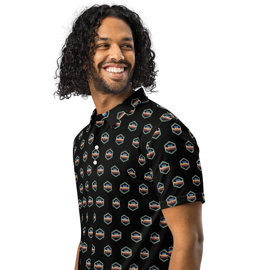 TFOT SlimFit Sandy HexaFusion Black Polo Shirt product image (3)