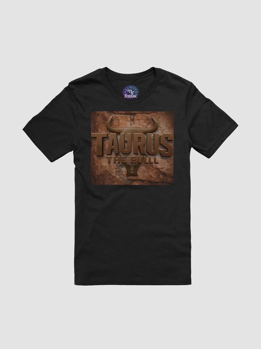 Unisex Taurus Zodiac T-Shirt - Rustic Bull Design with 'TAURUS THE BULL' Text product image (3)