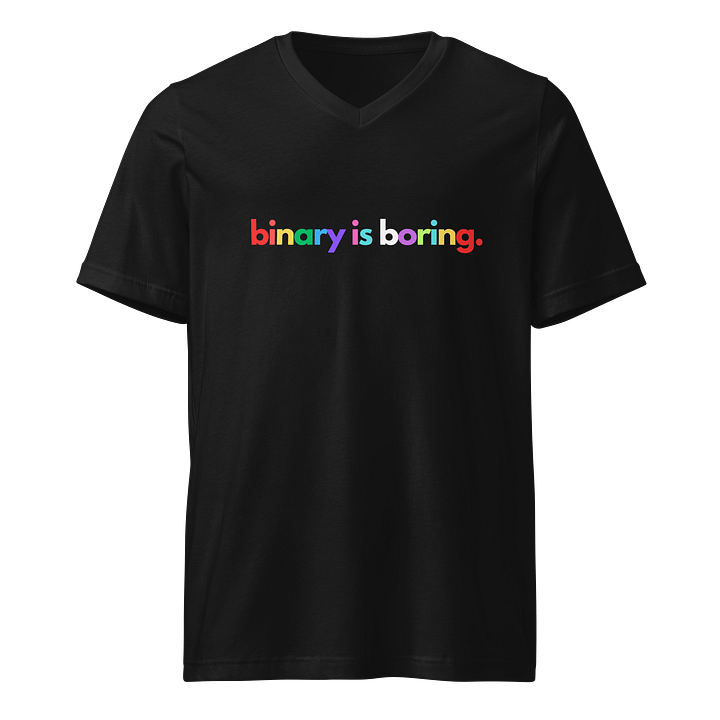 Binary Is Boring V-Neck Tee product image (1)