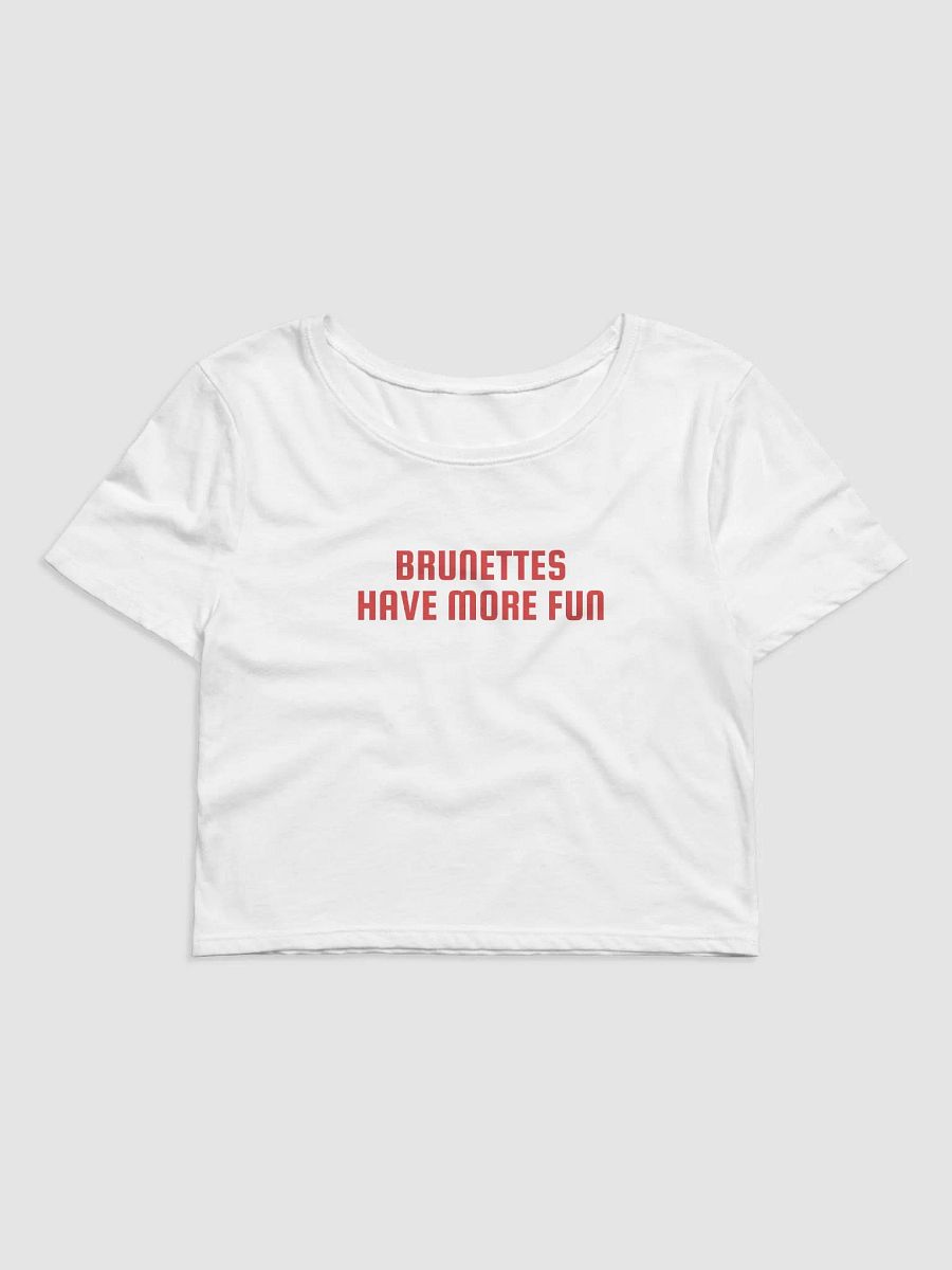 brunettes have more fun baby tee product image (1)