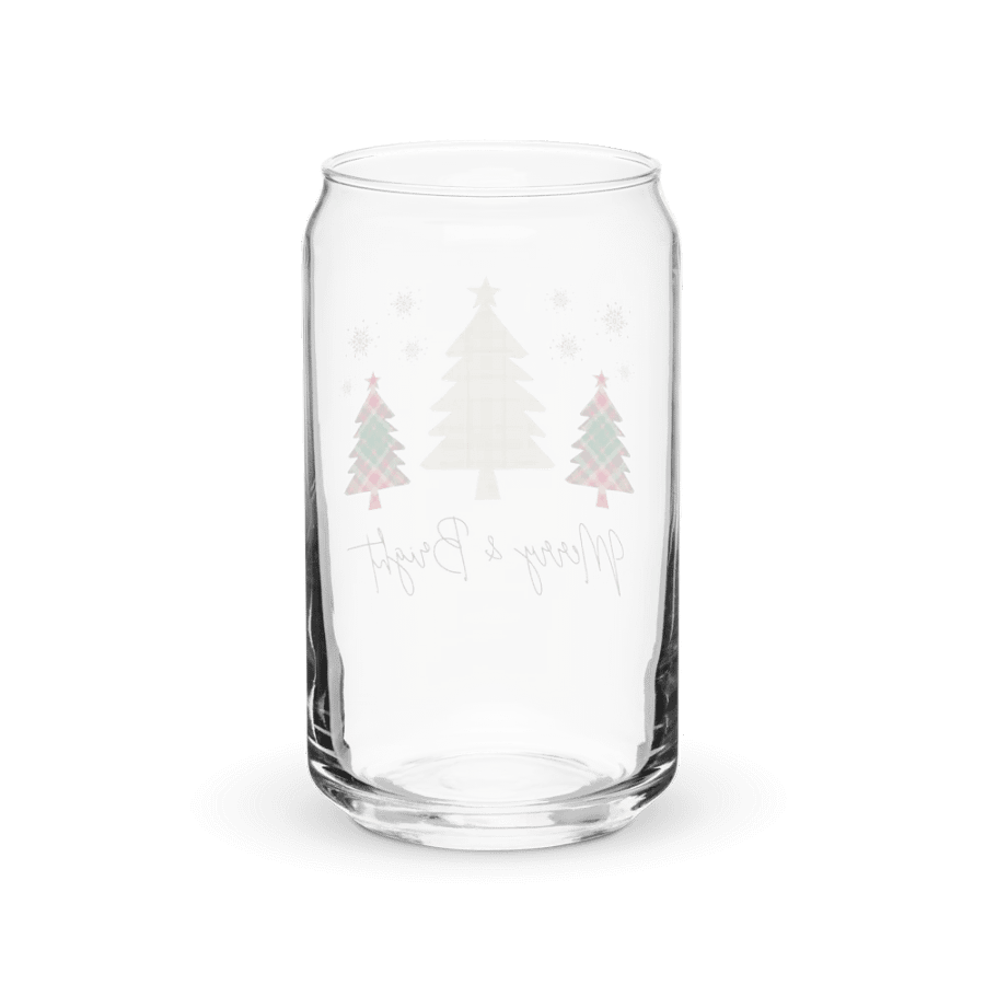 Plaid Christmas Can-Shaped Glass Set product image (3)