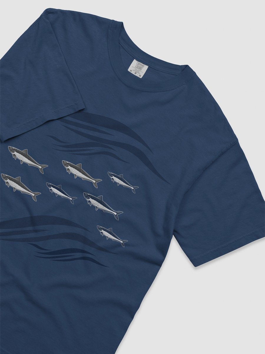 Sardines In Waves Heavyweight 100% Cotton T-Shirt product image (5)