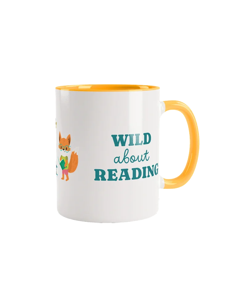 Wild About Reading 11oz Mug - Yellow Inside product image (1)