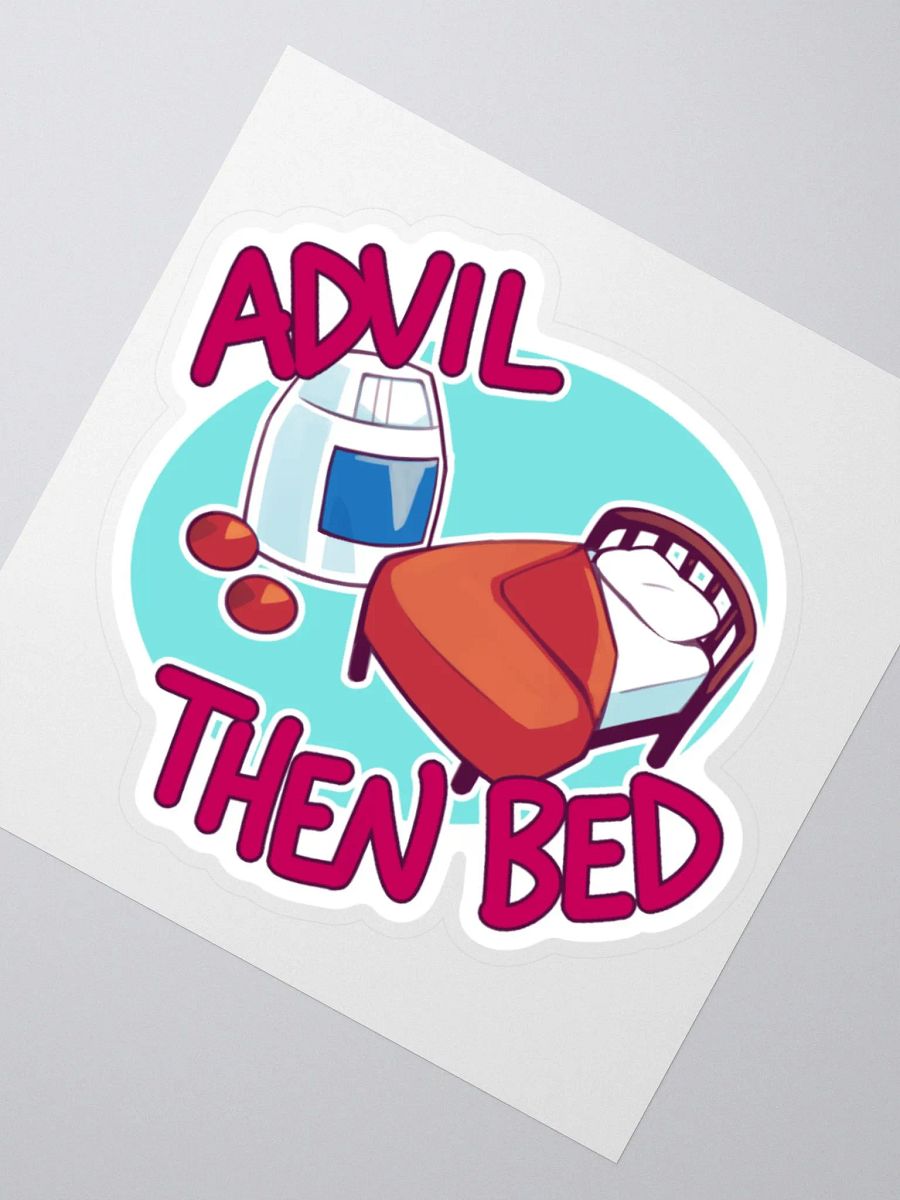 Pain Meds then Bed Sticker product image (2)