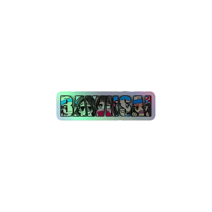 bawnsai holographic sticker product image (1)
