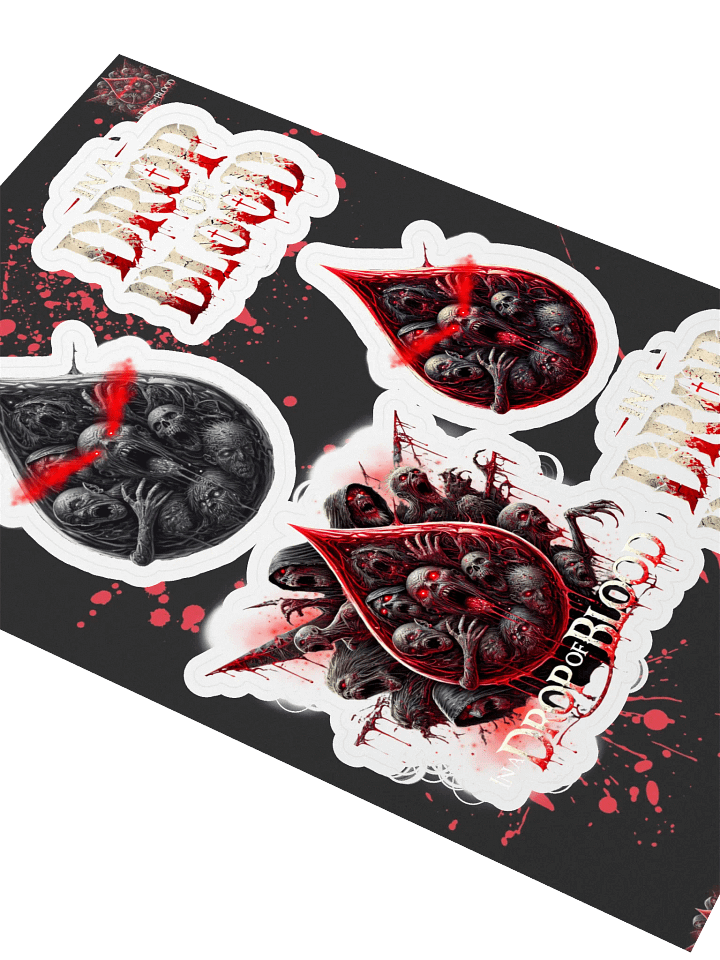 “In a Drop of Blood” Sticker Sheet product image (2)