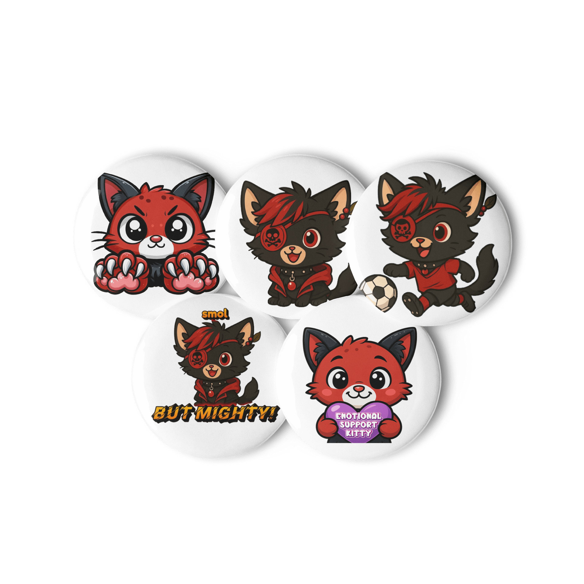 Kat Mascot Badge Set product image (3)