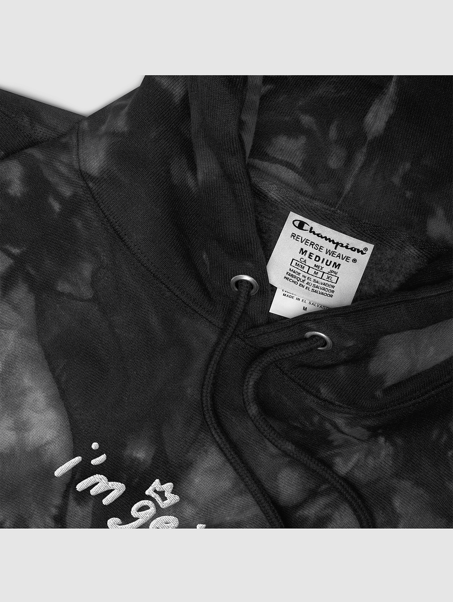 I'm Geist Embroidered Champion Tie-Dye Hoodie product image (2)