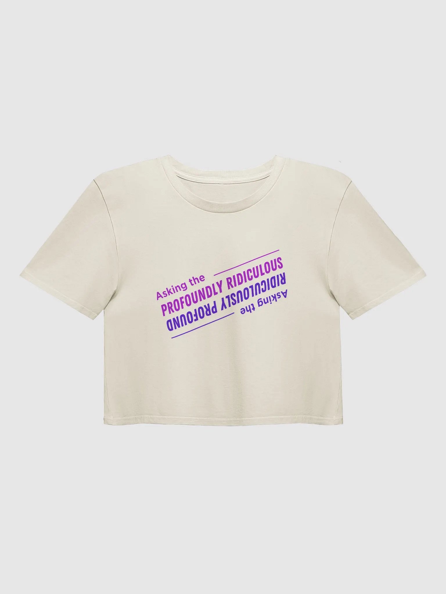 "Asking the Profoundly Ridiculous" crop top product image (3)