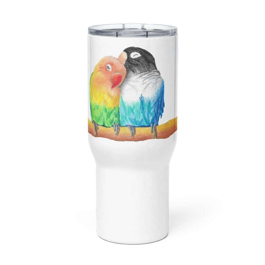 Lovebirds Drawing Travel Cup product image (2)