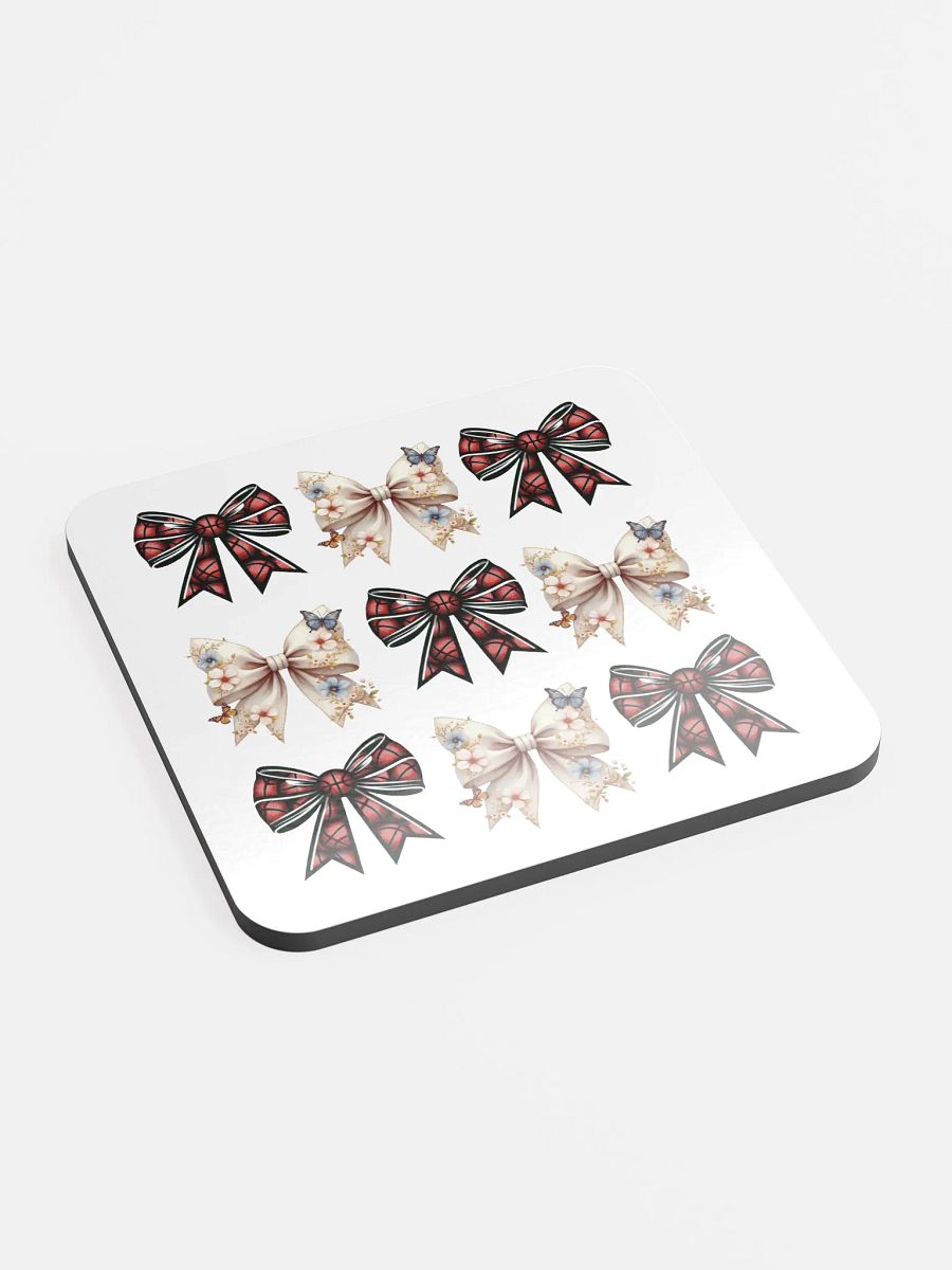 Spring Bows Basketball Whimsical Cork Coaster Set product image (3)