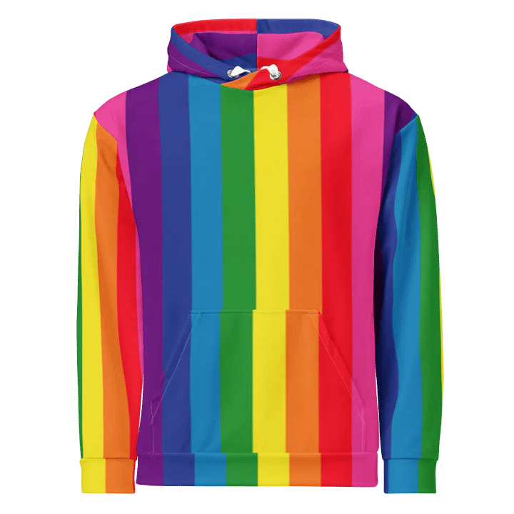 1978 Rainbow Pride Flag = 8-Color - All-Over Print Hoodie product image (1)