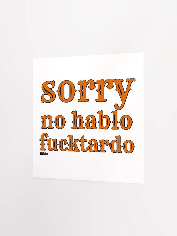SORRY, NO HABLO FUCKTARDO product image (8)