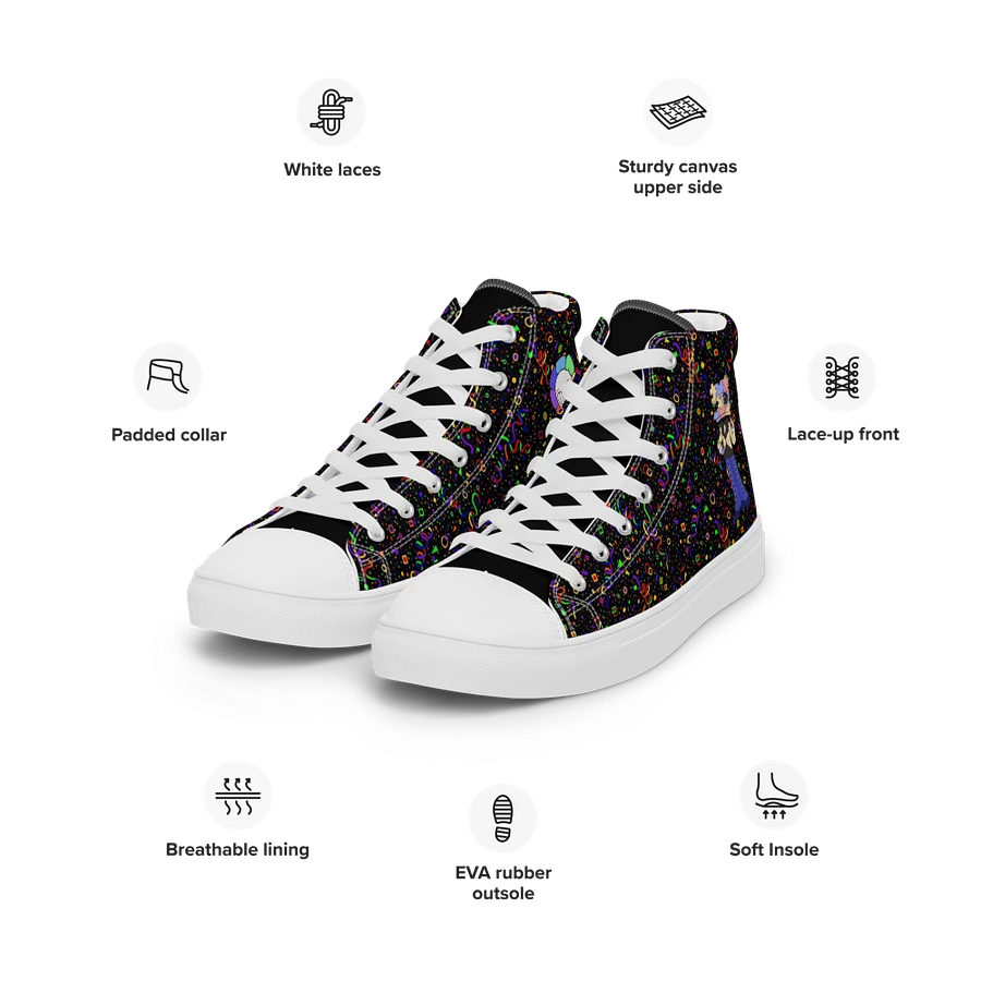 Black Arcade and White Chibi Flower and Jiggy Sneakers product image (17)