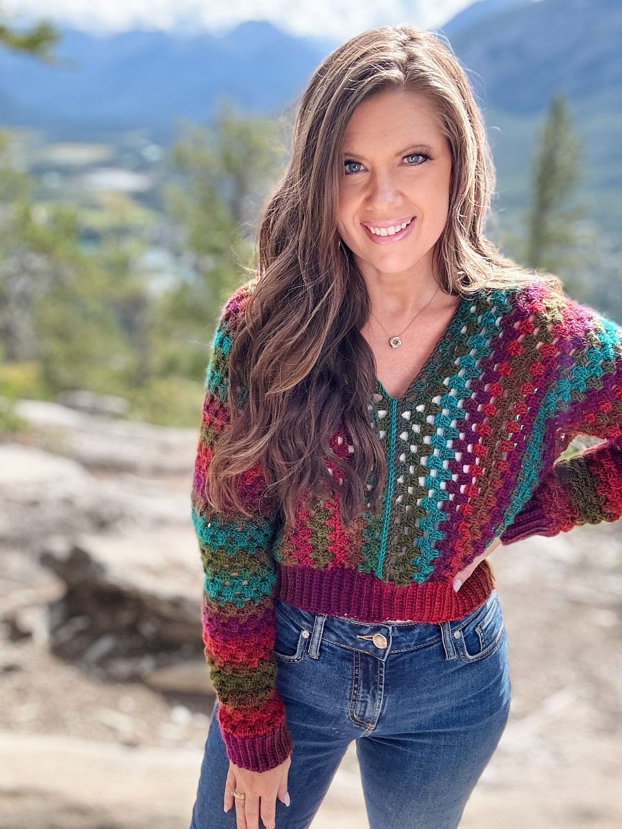 Wapta Falls Pullover Crochet Pattern product image (8)
