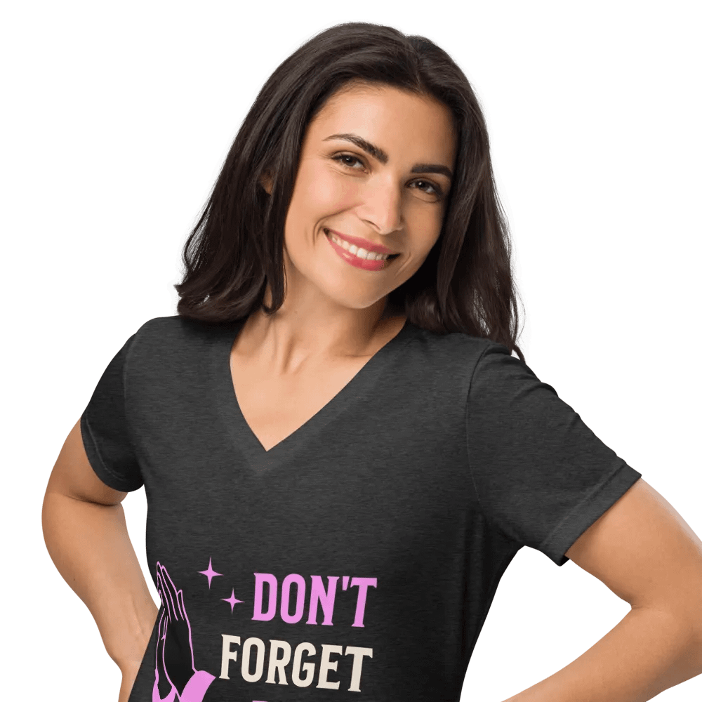 Pray Always Relaxed V-Neck Tee product image (6)