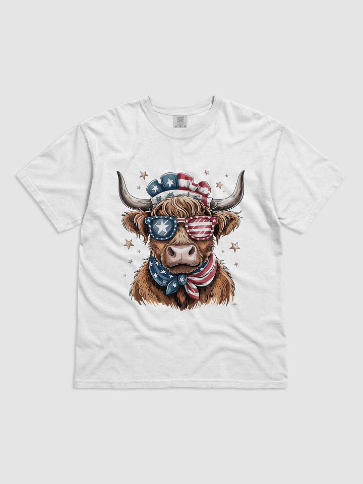 Men's Highland Coo July 4th T-Shirt product image (1)