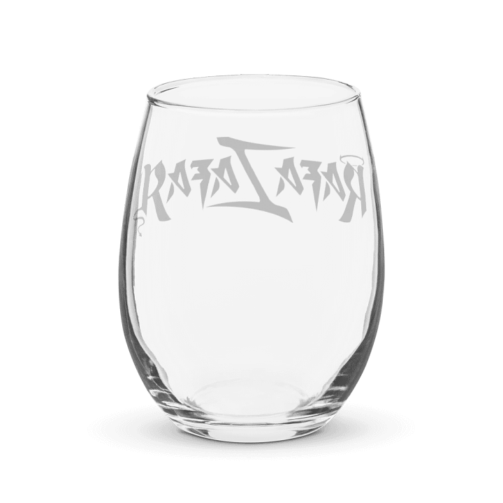 RafaZafar Logotext Stemless Winglass (black) product image (2)
