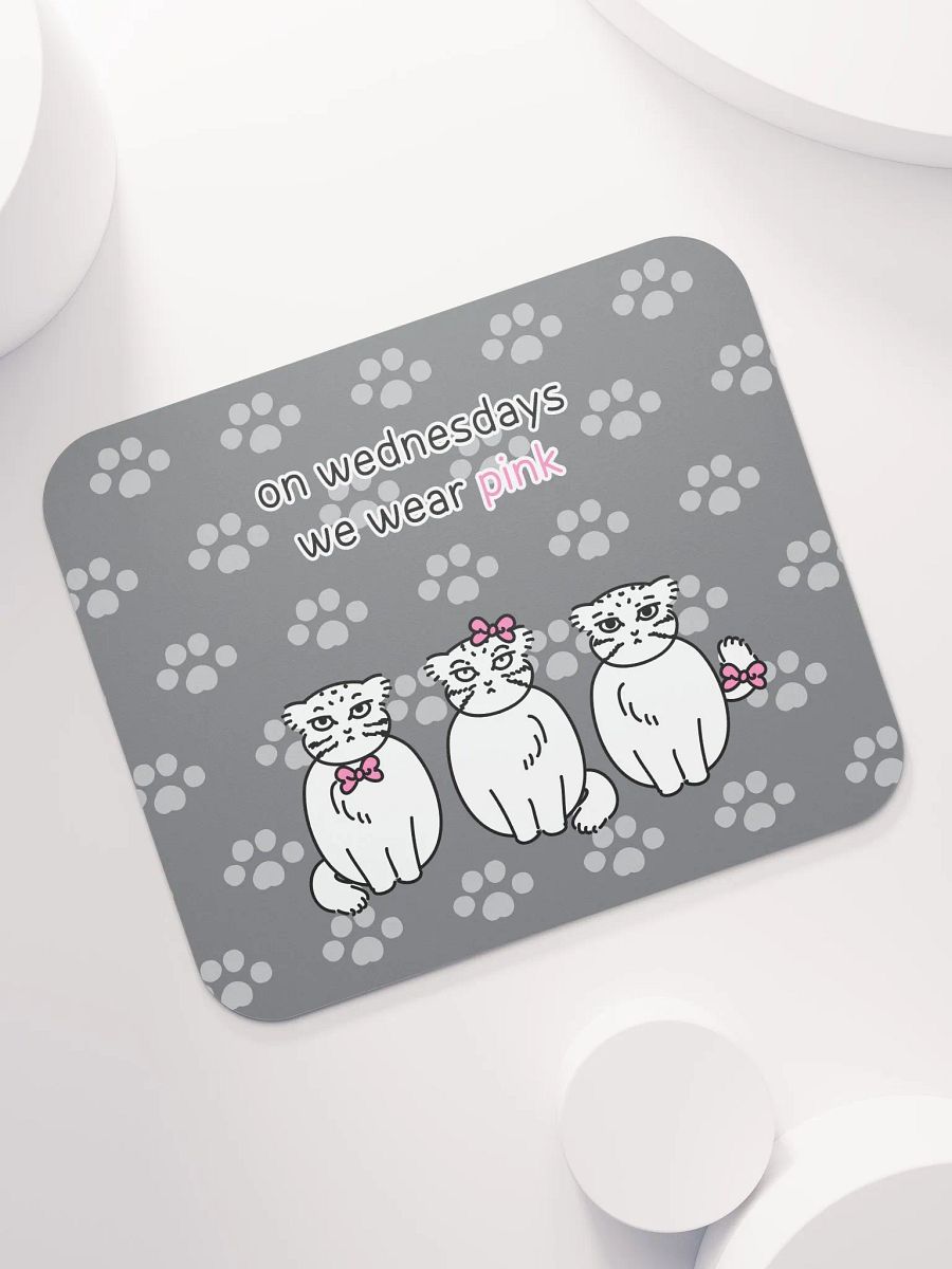 Pink Wednesdays Manul - Mousepad product image (7)
