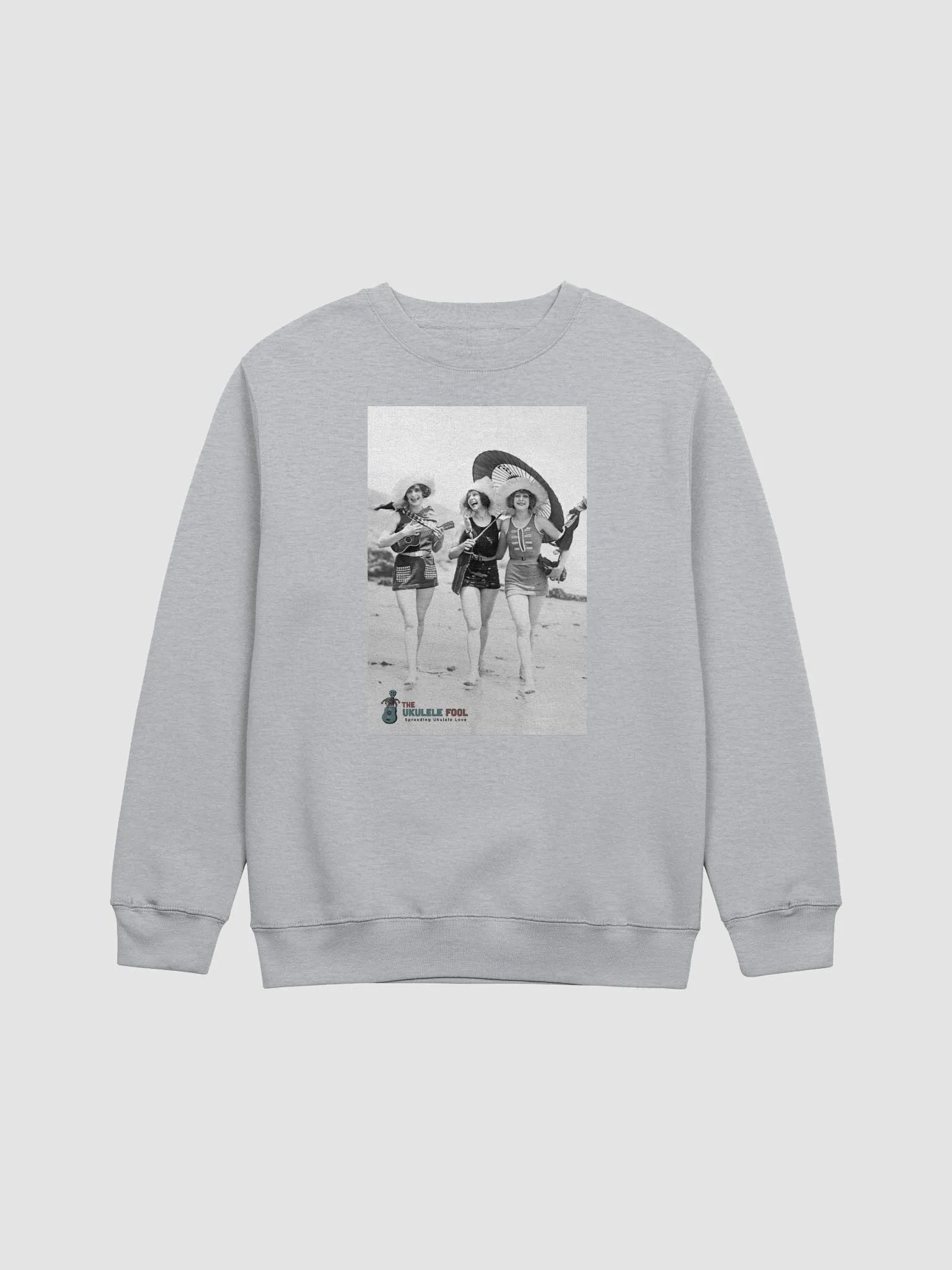 Vintage ukulele print sweatshirt product image (1)