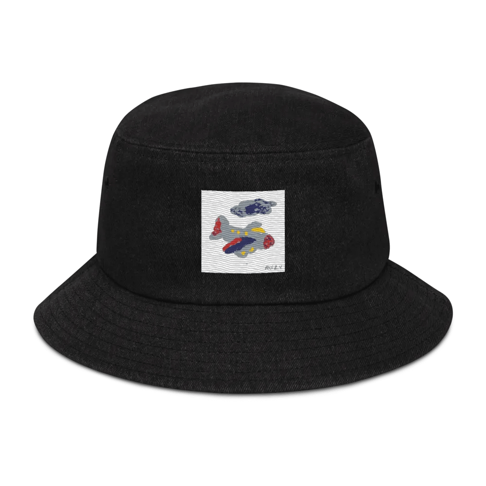 Kid Airplane (Capstone Denim Bucket Hat) product image (1)
