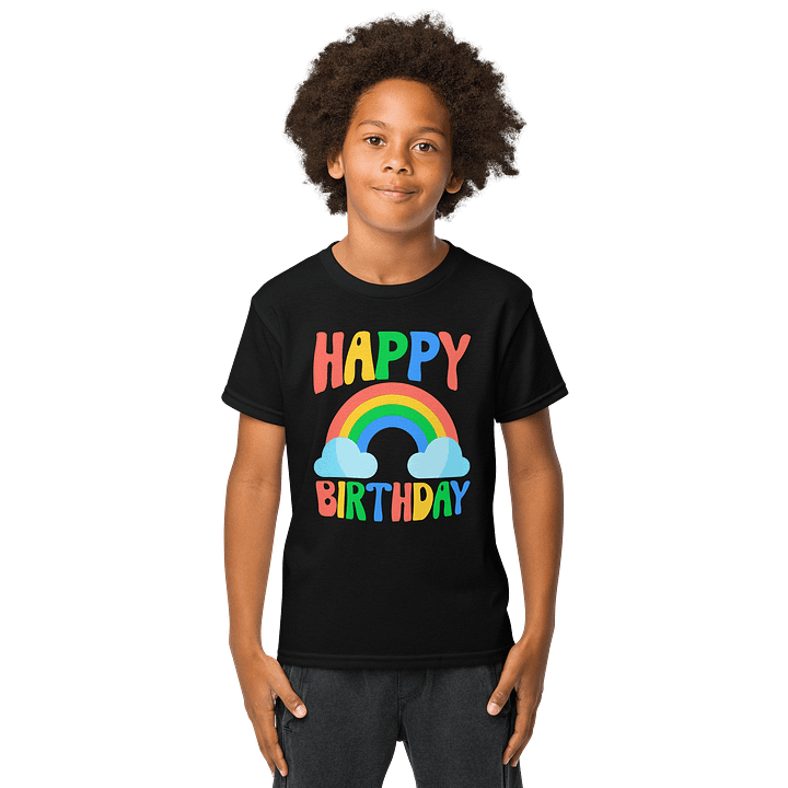Happy Birthday (Rainbow) Kids T-Shirt product image (1)